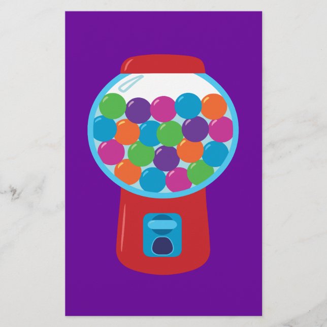Candy Gumball Maskin Brevpapper (Framsida)