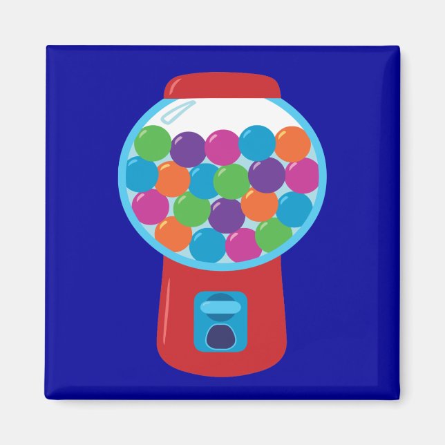 Candy Gumball Maskin Magnet (Framsidan)