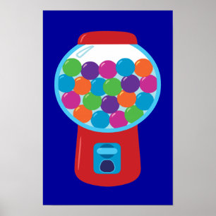 Candy Gumball Maskin Poster