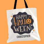 Candy happy halloween Personlig Bus eller godis Tygkasse<br><div class="desc">Happy halloween Personlig Bus eller godis Candy Tote Bag</div>