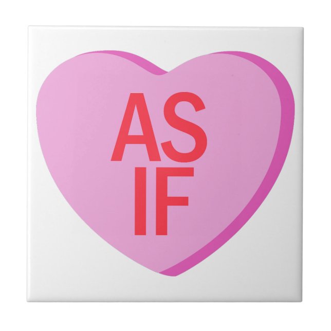 Candy Heart - AS IF Kakelplatta (Framsidan)