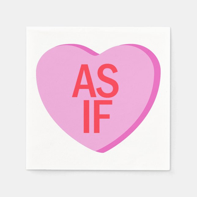 Candy Heart - AS IF Pappersservett (Framsidan)