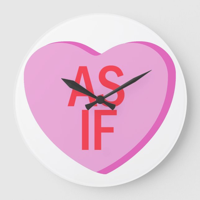 Candy Heart - AS IF Stor Klocka (Framsida)