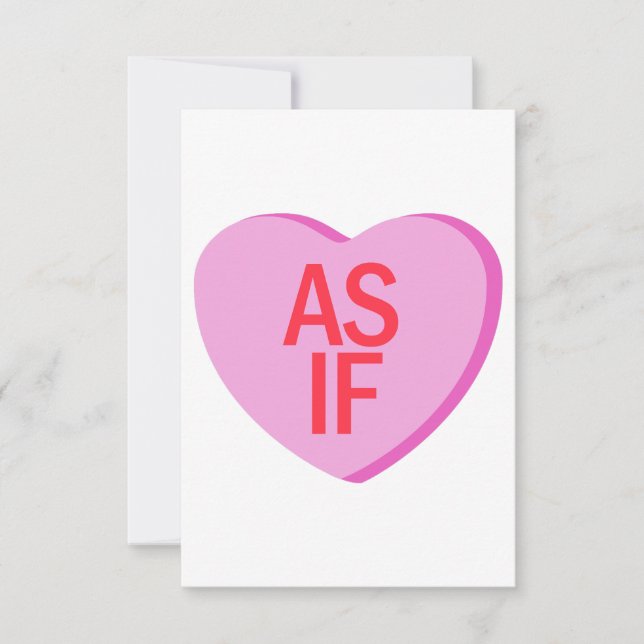 Candy Heart - AS IF Tack Kort (Framsida)