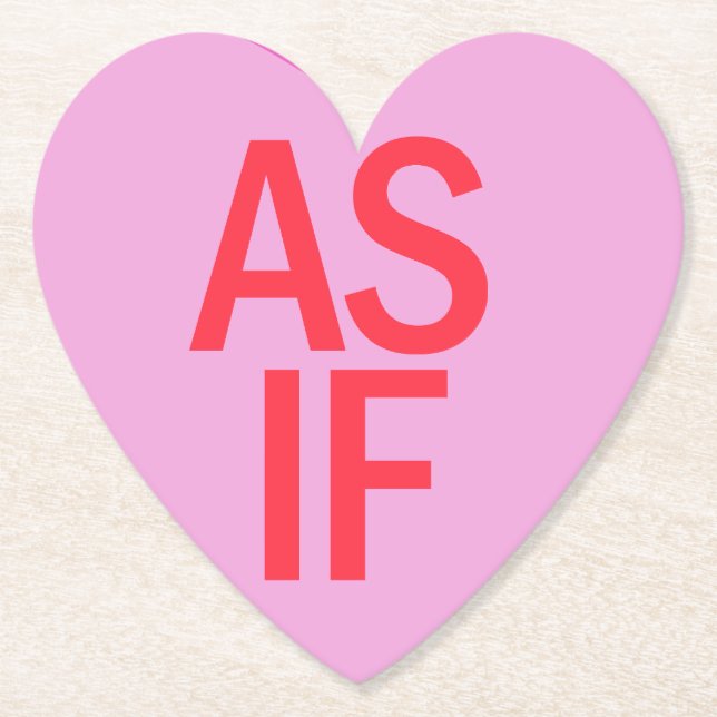 Candy Heart - AS IF Underlägg Papper (Framsida)