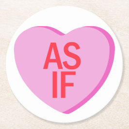 Candy Heart - AS IF Underlägg Papper Rund