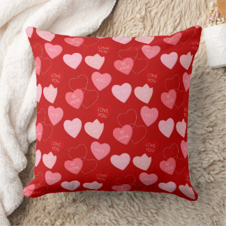 Candy Heart Cascade Kudde