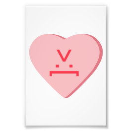 Candy Heart - Djävulen Ansikte Fototryck