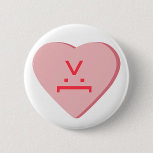 Candy Heart - Djävulen Ansikte Knapp
