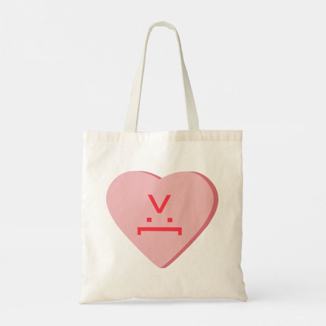Candy Heart - Djävulen Ansikte Tygkasse (Baksida)