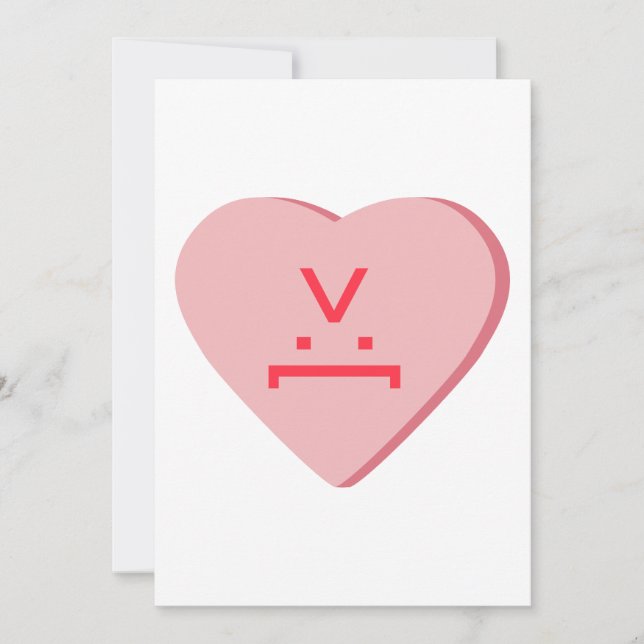 Candy Heart - Djävulsmunn Julkort (Framsida)