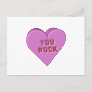 Candy Heart "DU STEN" Vykort