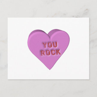 Candy Heart "DU STEN" Vykort