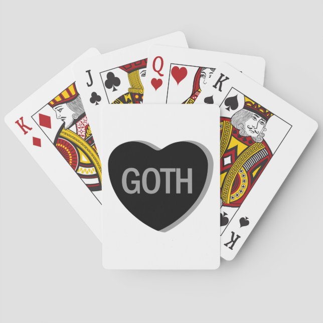 Candy Heart - Goth Casinokort (Baksidan)