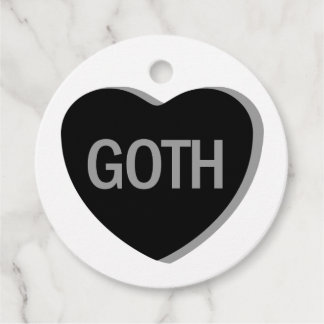 Candy Heart - Goth Gåvor Etiketter