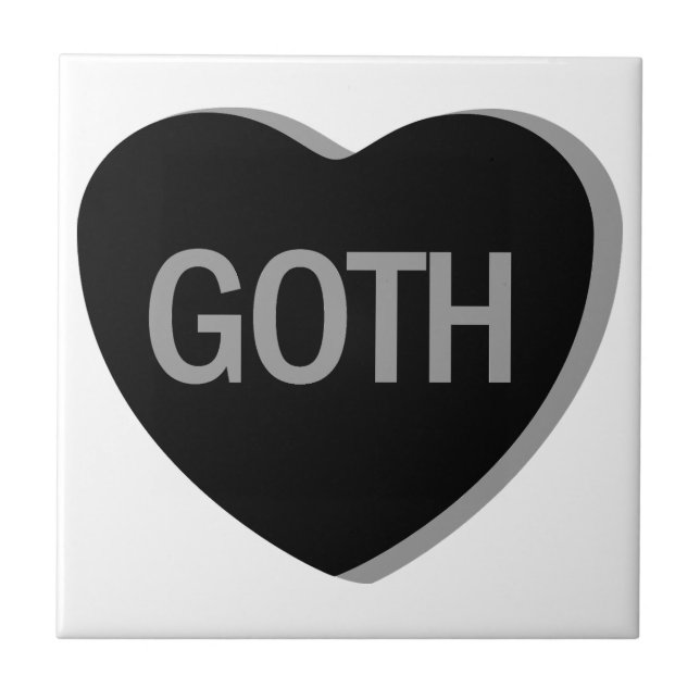 Candy Heart - Goth Kakelplatta (Framsidan)