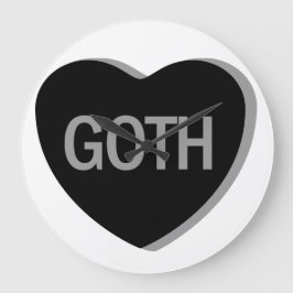 Candy Heart - Goth Stor Klocka