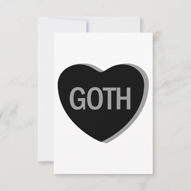 Candy Heart - Goth Tack Kort (Framsida)