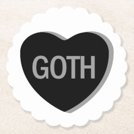 Candy Heart - Goth Underlägg Papper