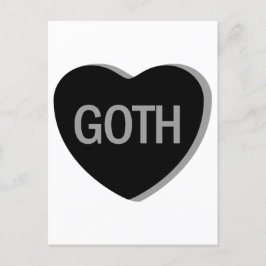 Candy Heart - Goth Vykort