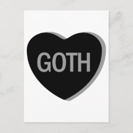 Candy Heart - Goth Vykort
