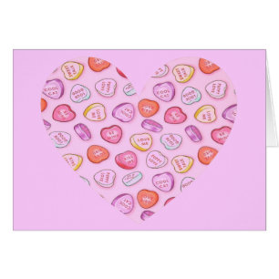 Candy Heart Hälsningskort