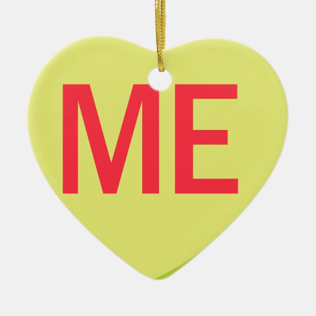 Candy Heart - JAG Julgransprydnad Keramik (Framsidan)