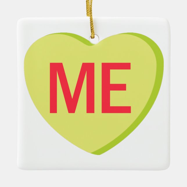 Candy Heart - JAG Julgransprydnad Keramik (Framsida)