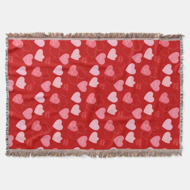 Candy Heart-kaskad Filt (Framsidan)