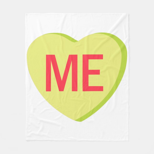 Candy Heart - ME Fleecefilt (Framsidan)