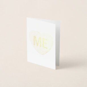 Candy Heart - ME Folierat Kort