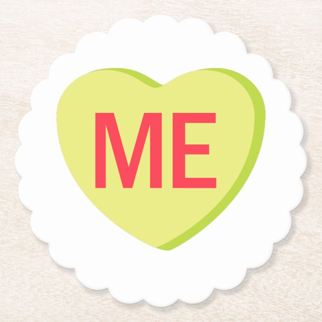 Candy Heart - ME Underlägg Papper (Framsida)