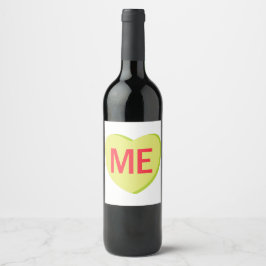 Candy Heart - ME Vinflaska Etikett