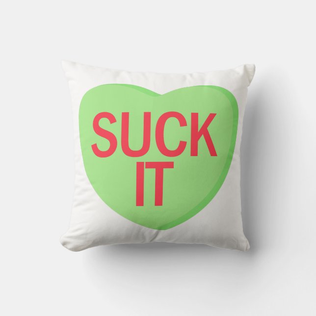 Candy Heart - SUCK IT Kudde (Framsida)