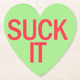 Candy Heart - SUCK IT Underlägg Papper