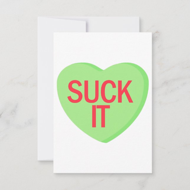 Candy Heart - SUG IN I Tack Kort (Framsida)