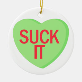 Candy Heart - SUG INTE Julgransprydnad Keramik