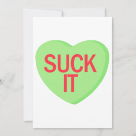 Candy Heart - SUG INTE PÅ DET Inbjudningar