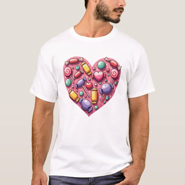 Candy Heart T Shirt (Framsida)
