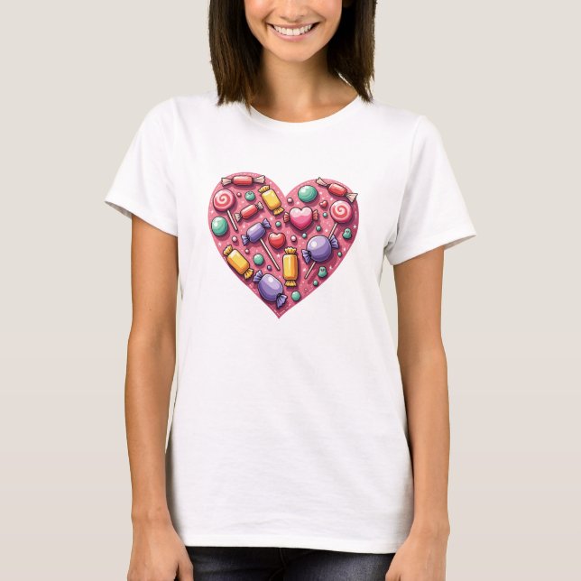 Candy Heart T Shirt (Framsida)