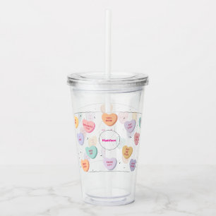 Candy Heart, Valentine Kids Family Take Away Mugg