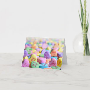 Candy Hearts Alla Hjärtans Dag Helgkort