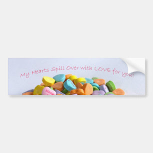 Candy Hearts Bildekal