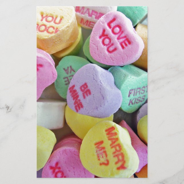 Candy Hearts Brevpapper (Framsida)