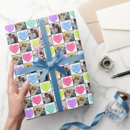 Candy Hearts Foto Alla hjärtans dag Presentpapper