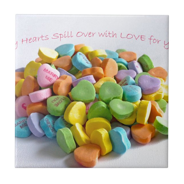 Candy Hearts Kakelplatta (Framsidan)