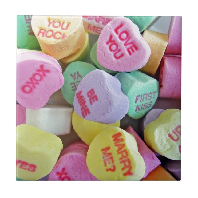 Candy Hearts Kakelplatta (Framsidan)