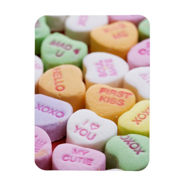 Candy Hearts-konversationer Magnet (Vertikal)
