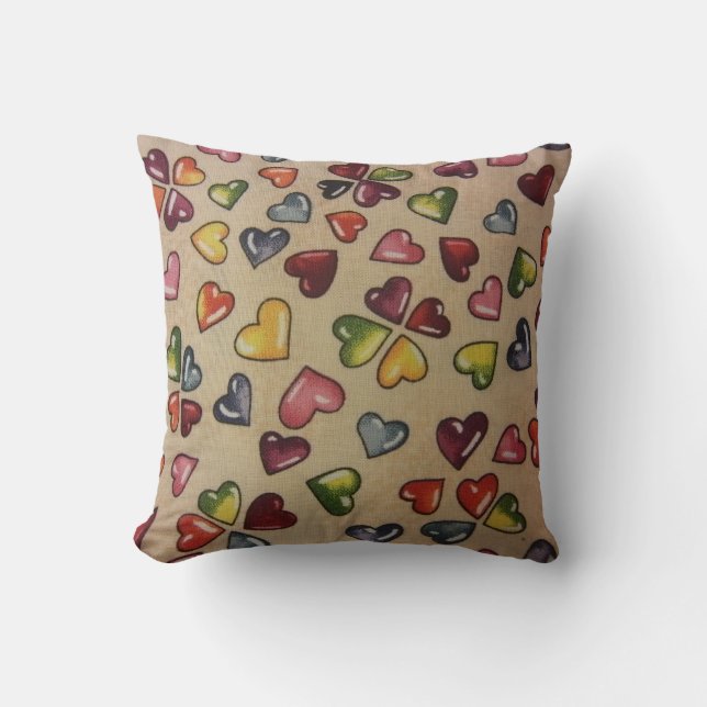 Candy Hearts Kudde (Framsida)