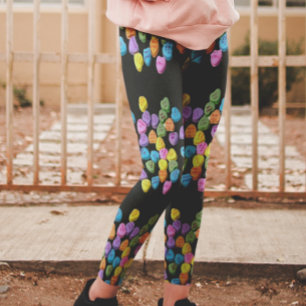 Candy Hearts Leggings Valentindag Cute
